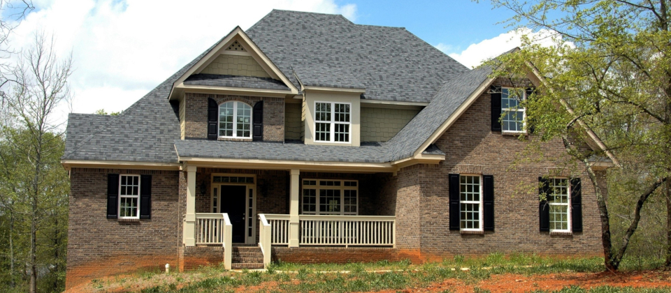 two story brick home